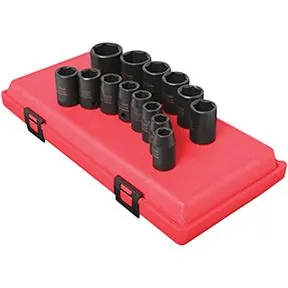 14 Pc. 1/2" Drive Metric Impact Socket Set