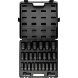 26 Pc. 3/4" Drive Metric Deep Impact Socket Set
