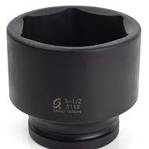 1" Drive Standard 6 Point Impact Socket 3-1/2"