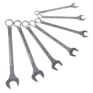 7 Piece SAE Raised Panel Jumbo Combination Wrench Set