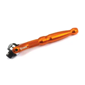Titan 1/4 in. Drive Aluminum Swivel Head Micro Ratchet