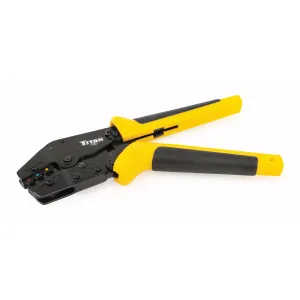 TITAN Offset Fixed Jaw Ratcheting Terminal Crimper