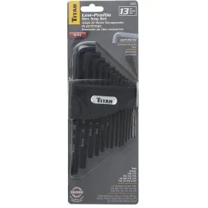 TITAN 13-PC SAE LOW PROFILE HEX KEY SET
