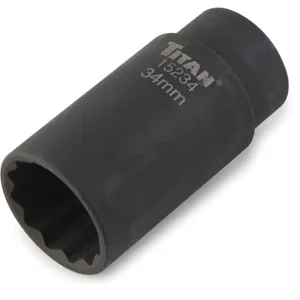 TITAN AXLE NUT SOCKET 1/2" DRIVE 34 MM 1