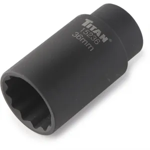 TITAN 36MM 1/2" DR 12PT AXLE NUT SKT