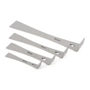 TITAN 4-PC STAINLESS STEEL PRY BAR SET