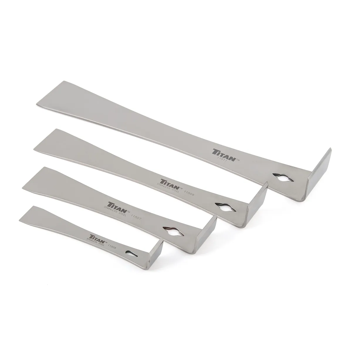 TITAN 4-PC STAINLESS STEEL PRY BAR SET