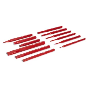 TITAN 12 pc. Chisel & Punch Set