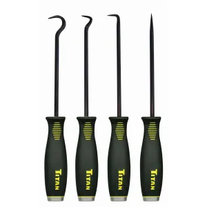 TITAN 4PC JUMBO BOLSTERED PICK HOOK SET