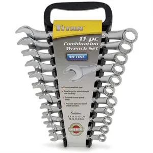 TITAN 11PC METRIC COMBO WRENCH SET