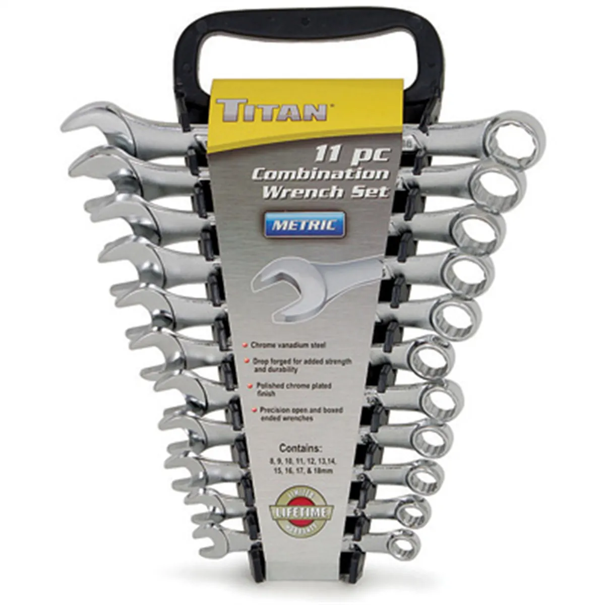 TITAN 11PC METRIC COMBO WRENCH SET