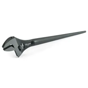 TITAN 8 Inch Adjustable Chrome Vanadium Steel Construction Spud Wrench Head Size with 10 Inch Overall Length for Added Leverage and Alignment