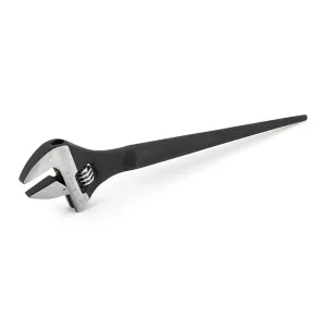 TITAN 10 Inch Adjustable Chrome Vanadium Steel Construction Spud Wrench Head Size with 12 Inch Overall Length for Added Leverage and Alignment