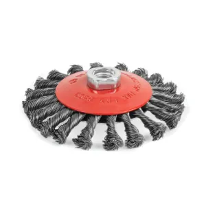Titan 4 in. Knotted Bevel Wire Wheel