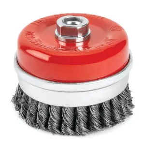 Titan 4 in. Knotted Wire Cup Brush