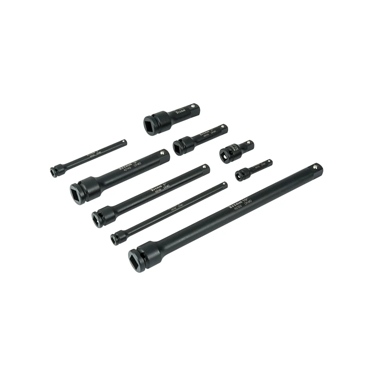 TITAN 9 Pc. Assorted Impact Extension Bar S