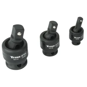 TITAN 3 Pc. Impact Socket Universal Joint S