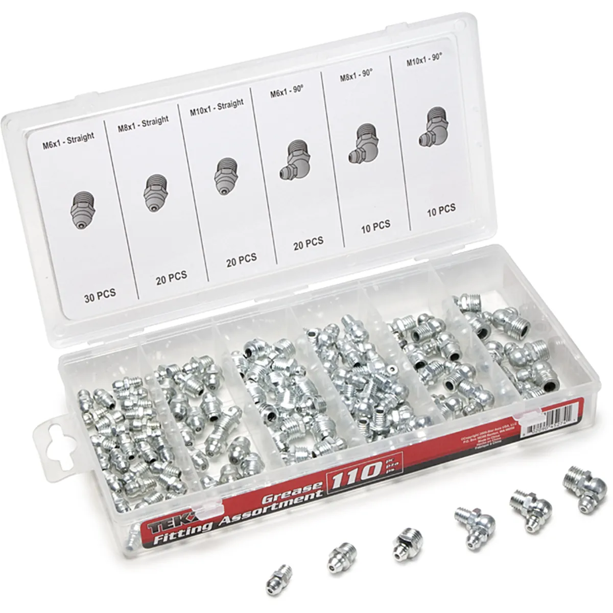 TITAN 110-PC GREASE FIT ASSORTMENT