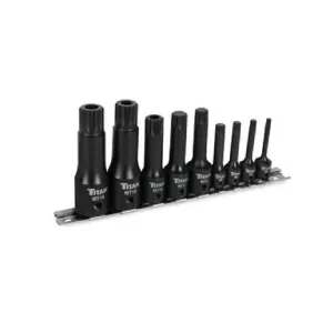 Titan XZN Triple Square Impact Bit Socket Set - 9 Piece