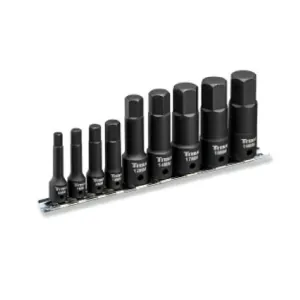 TITAN 9 pc. Impact Metric Hex Bit Socket Set