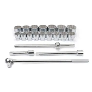 Titan 20 pc. 1 in. Dr SAE Socket Set