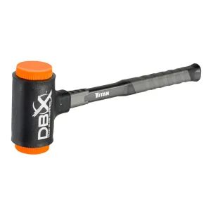 Titan DBX 28 oz. Dead Blow Hammer with Replaceable Polyurethane Striking Faces