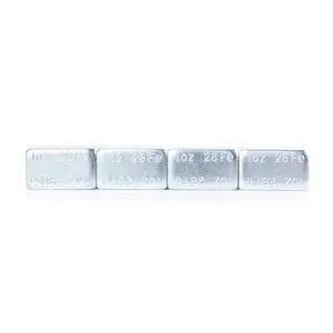 Tire Mechanic's Resource 1.0oz Silver Steel Adhesive Tape Wheel Weights with Easy Peel Tape . 144oz/Box, 144pcs