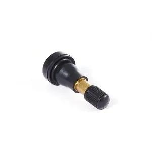 Tire Mechanic's Resource TR600HP High Pressure Snap-in Tire Valve with Brass Stem (Pack of 100)
