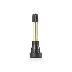 Tire Mechanic's Resource TR602HP High Pressure Snap-in Tire Valve with Brass Stem (Pack of 100)