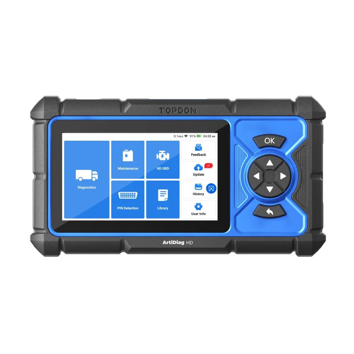 Topdon ArtiDiag HD - 5-inch Heavy-Duty Scan Tool w/ Service Functions