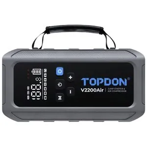 Topdon 2-in-1 2200 Peak Amp Jump Starter & Air Compressor