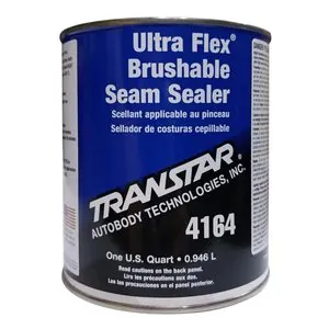 Transtar Autobody Products 4164 - Ultra Flex Brushable Seam Sealer - 1 qt Can - Gray - Liquid