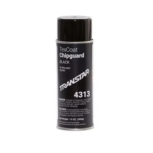 Transtar Autobody Products 4313 Tex Coat Chip Guard Aerosol Can - 12.75 oz Net Weight - Black