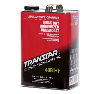 Transtar Autobody Products 4361-F - Quick Dry Rubberized Undercoat - 1 Gallon - Black