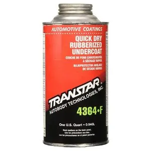 Transtar Autobody Products 4364-F - Quick Dry Rubberized Undercoat - 1 Quart Can - Black