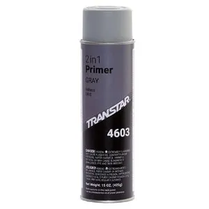 Transtar Autobody Products 4603 2 in 1 Primer, 20 oz Aerosol Can, Gray, 15 to 20 min Dry Curing
