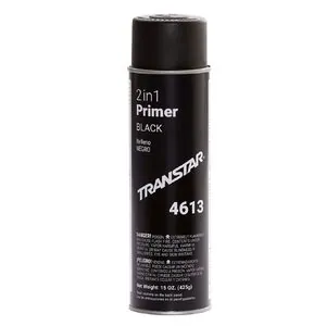 Transtar Autobody Products 4613 2-in-1 Primer Aerosol Can - 16 oz Net Weight - Black