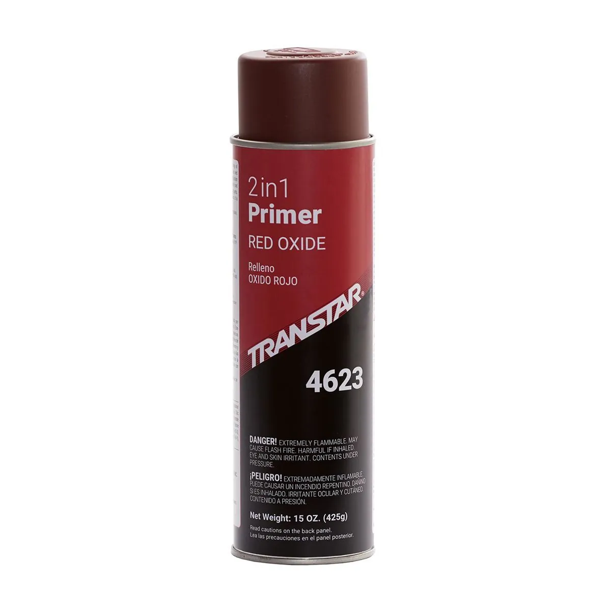 Transtar Autobody Products 4623 2-in-1 Primer Aerosol Can - 16 oz Net Weight - Red