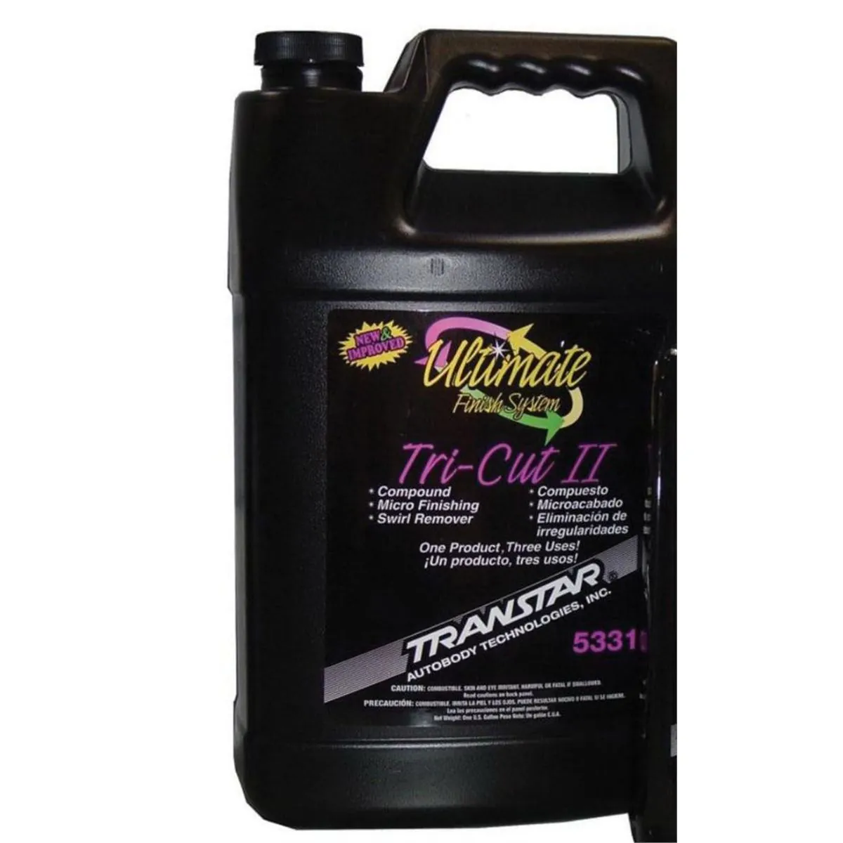 Transtar Autobody Products 5331 Tri-Cut Compound, 1 gal Can, Glossy White, Liquid