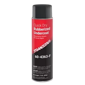 Transtar Autobody Products 60-4363-F Rubberized Undercoating Aerosol Can - 16 oz Net Weight - Black