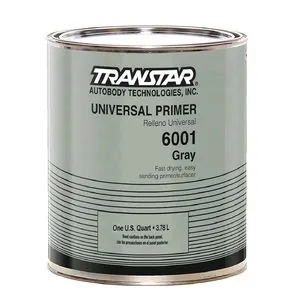 Transtar Autobody Products 6001 - Universal Primer - 1 Gallon Can - Gray - 1:1-1 1/2 Mixing - 388 sq-ft/ Gallon at 1 mil Coverage