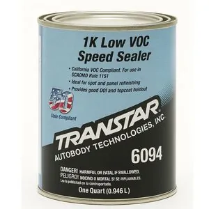 Transtar Autobody Products 6094 1K Speed Sealer, 1 qt Round Can, Gray, Low VOC VOC, 218 sq-ft/gal at 1 mil Coverage