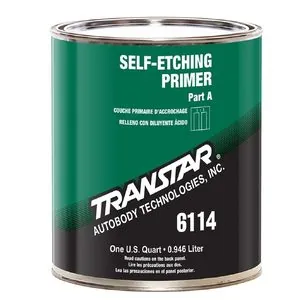 Transtar Autobody Products 6114 - Self-Etching Primer - 1 qt Can - Olive Green - 1:1 Mixing - 213 sq-ft/ Gallon at 1 mil Coverage