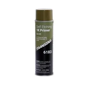 Transtar Autobody Products 6183 Self-Etching 1K Primer Aerosol Can - 16 oz Net Weight - Olive Green