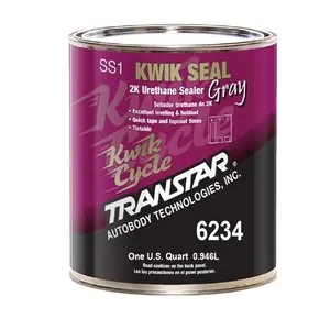 Transtar Autobody Products 6234 - Kwik Seal 2K Urethane Sealer - 1 qt Can - Gray - 4:1:1 Mixing - 560 sq-ft/ Gallon at 1 mil Coverage