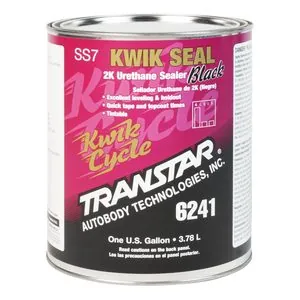 Transtar Autobody Products 6241 - Kwik Seal 2K Urethane Sealer - 4:1:1 Mixing - 560 Square Feet Gallon - 1 Gallon Can - Black
