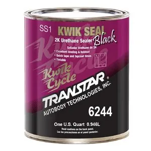 Transtar Autobody Products 6244 - Kwik Seal 2K Urethane Sealer - 1 qt Can - Black - 4:1:1 Mixing - 560 sq-ft/ Gallon at 1 mil Coverage
