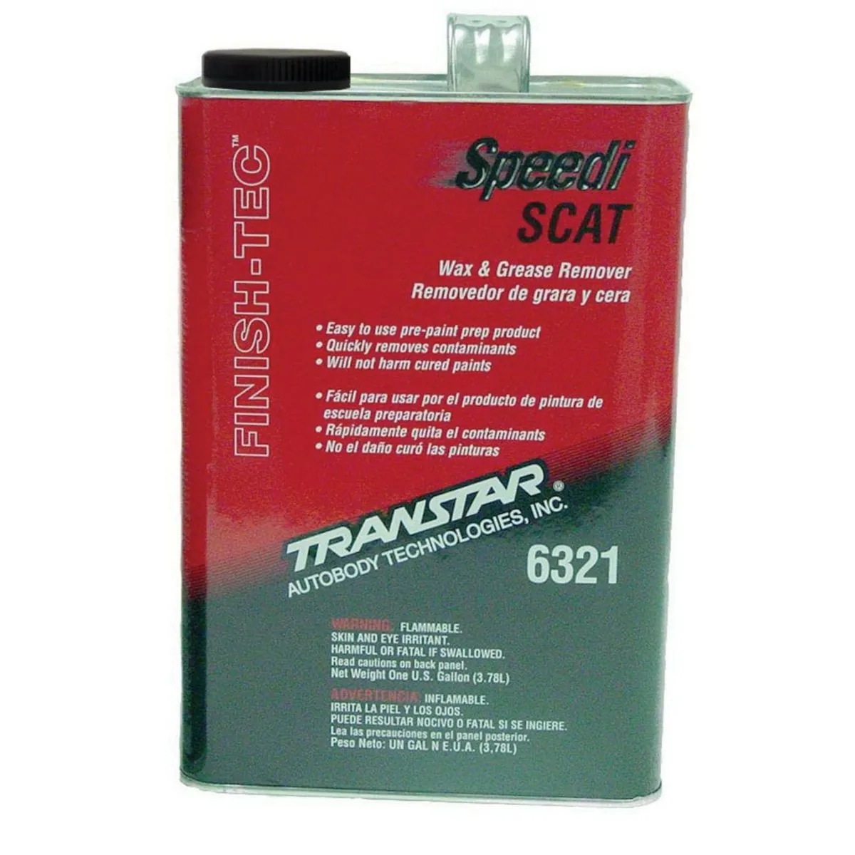 Transtar Autobody Products 6321 - Wax and Grease Remover - 1 Gallon Can - Clear - 700 g/L VOC