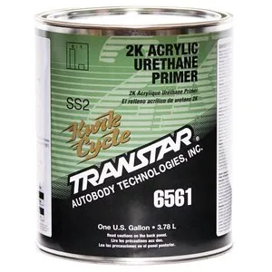 Transtar Autobody Products 6561 - 2K Acrylic Urethane Primer - 1 Gallon Can - Gray - 4:1 Mixing - 717 sq-ft/ Gallon at 1 mil Coverage