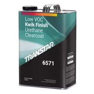 Transtar Autobody Products 6571 - Kwik 2.1 Low VOC Clearcoat - 1 Gallon Can - Kwik - 4:1 Mixing